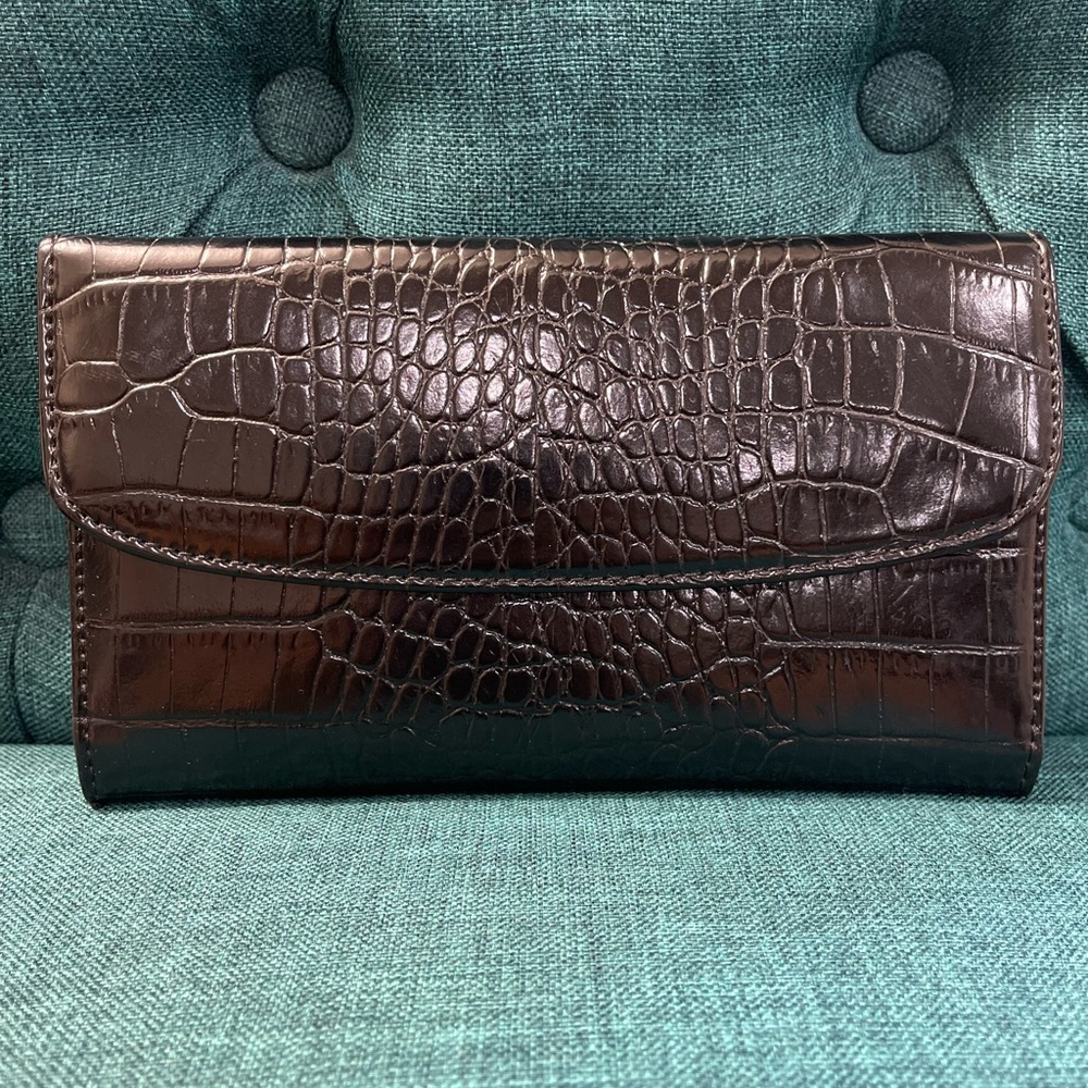 Women Black Print Wallet